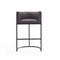 Manhattan Comfort Cosmopolitan Barstool in Pebble and Black BS015-PE - alternate 3
